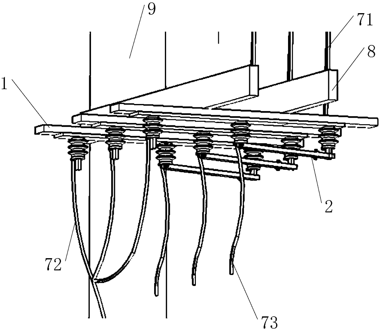 Isolation switch and electric pole assembly