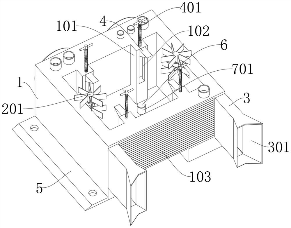 A kind of supporting high-performance cooling device for internal combustion engine