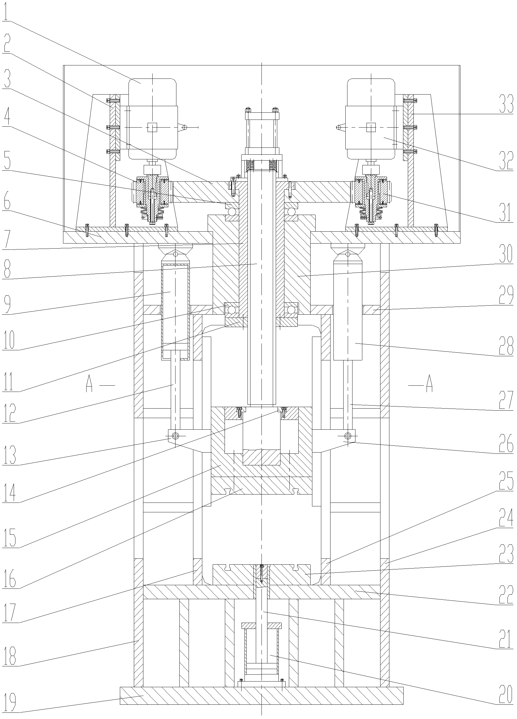 Electric screw press