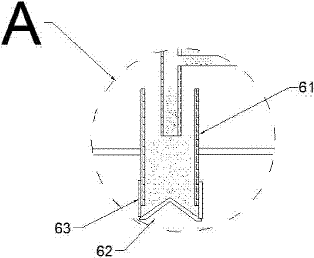 Cyclic sand washing device