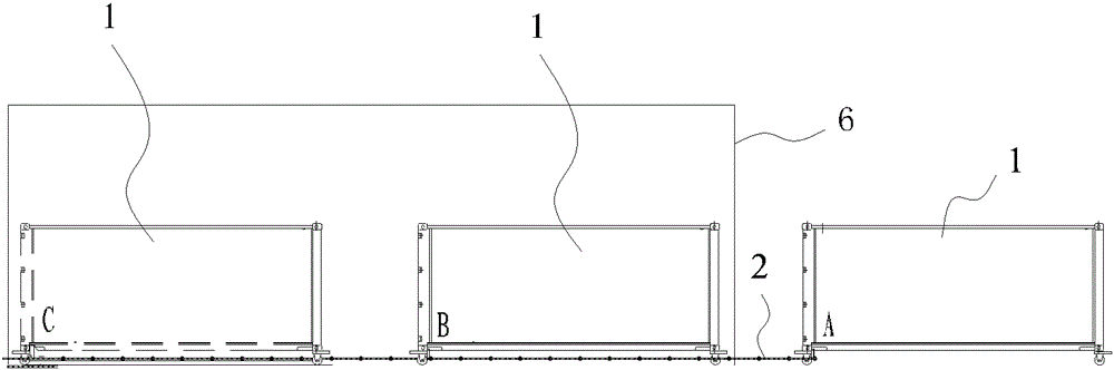 Container transportation method and system for container production line