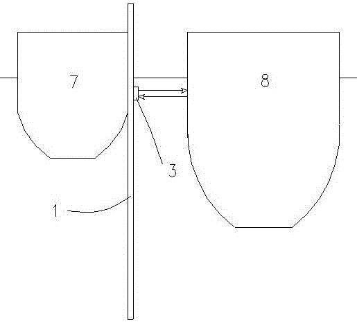 Draught depth measuring device and control method for inland river departing ships on board