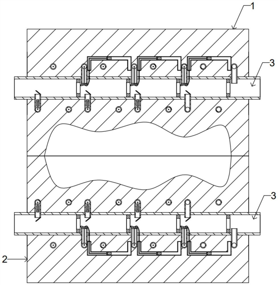 Rapid cooling injection mold and injection molding system thereof