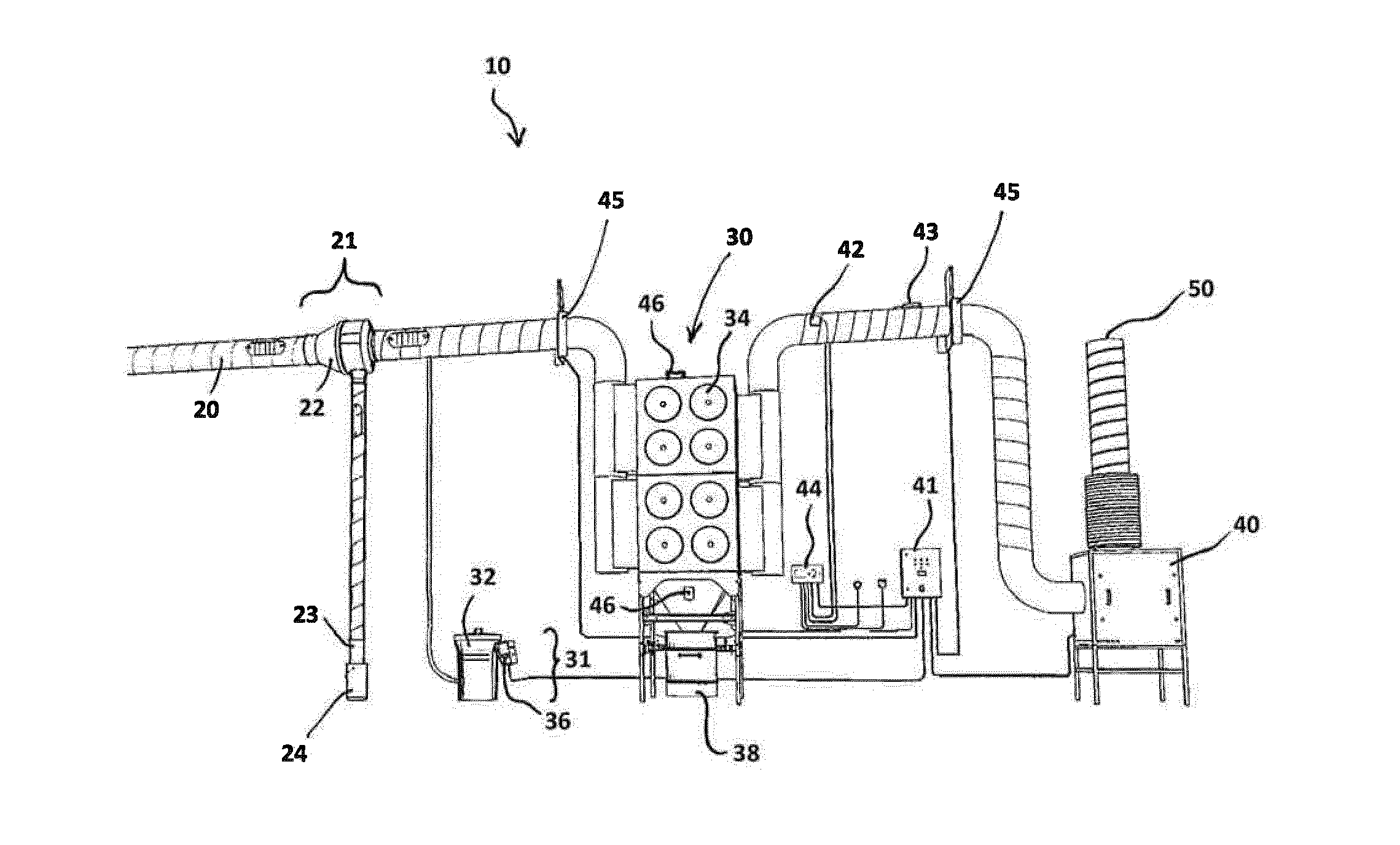 Fire protection system for air cleaning system