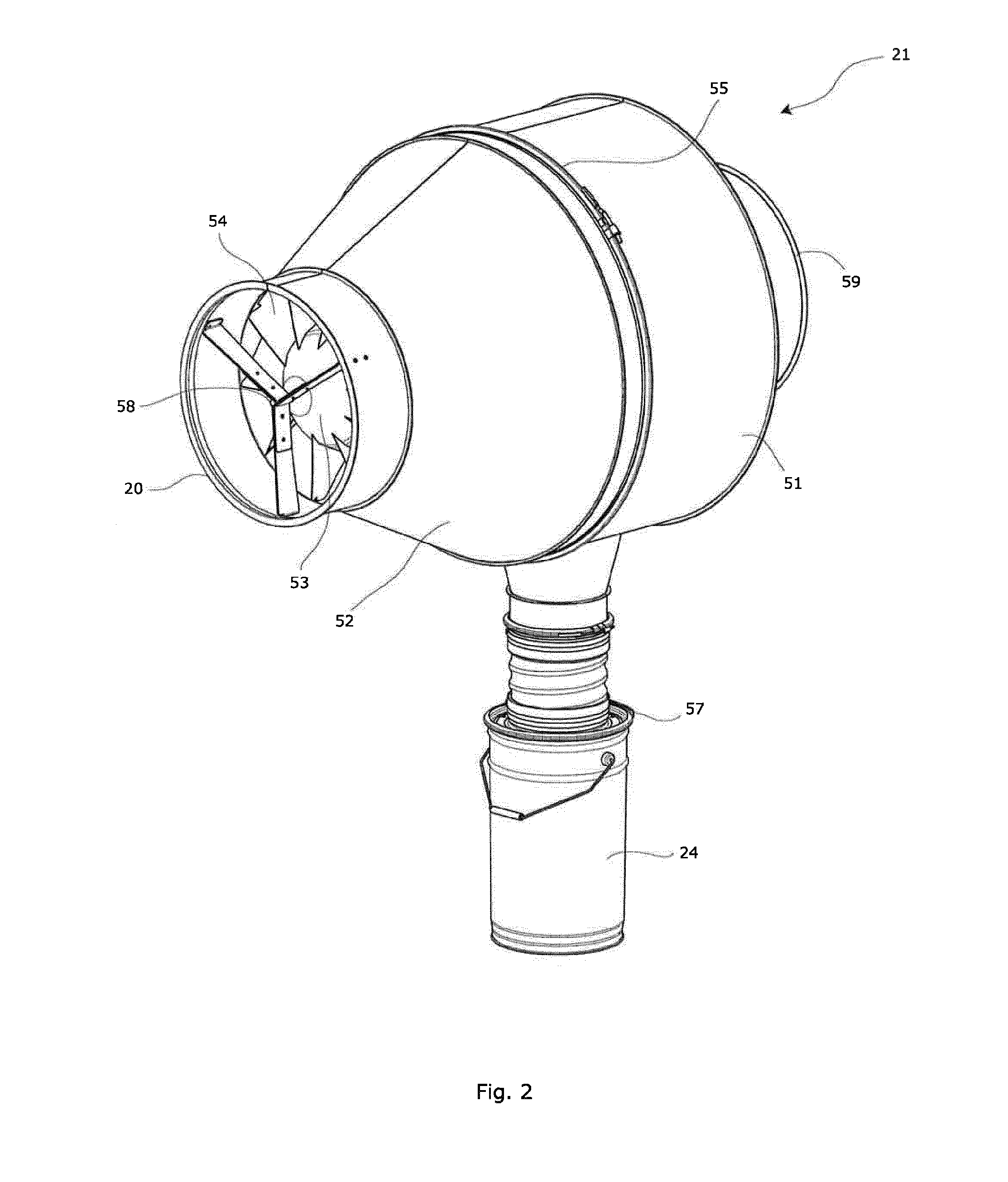 Fire protection system for air cleaning system