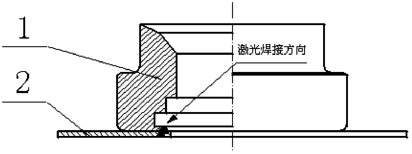 Pulsed laser welding method for high-pressure sealed valve body component