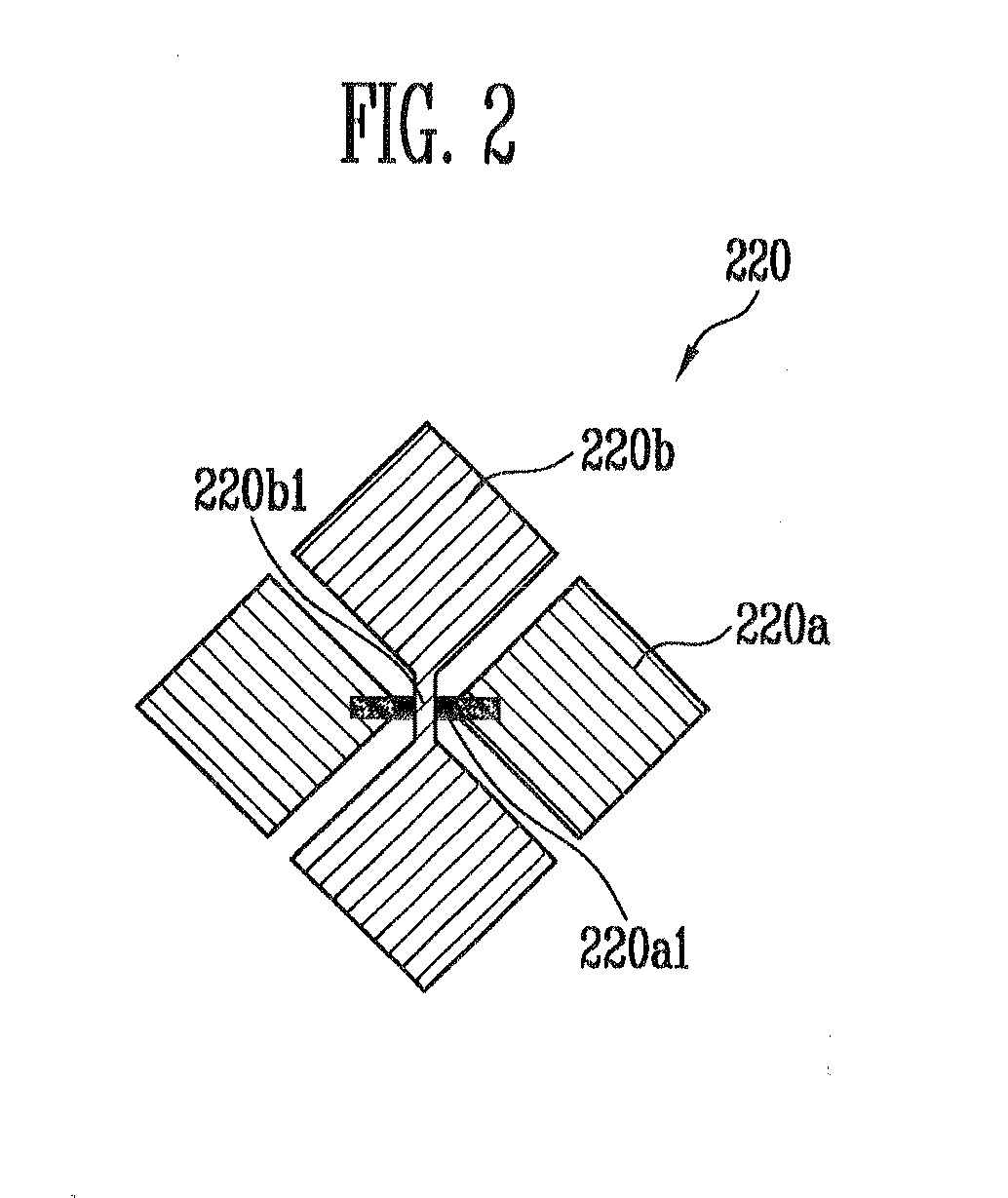 Flexible touch screen panel and flexible display device with the same