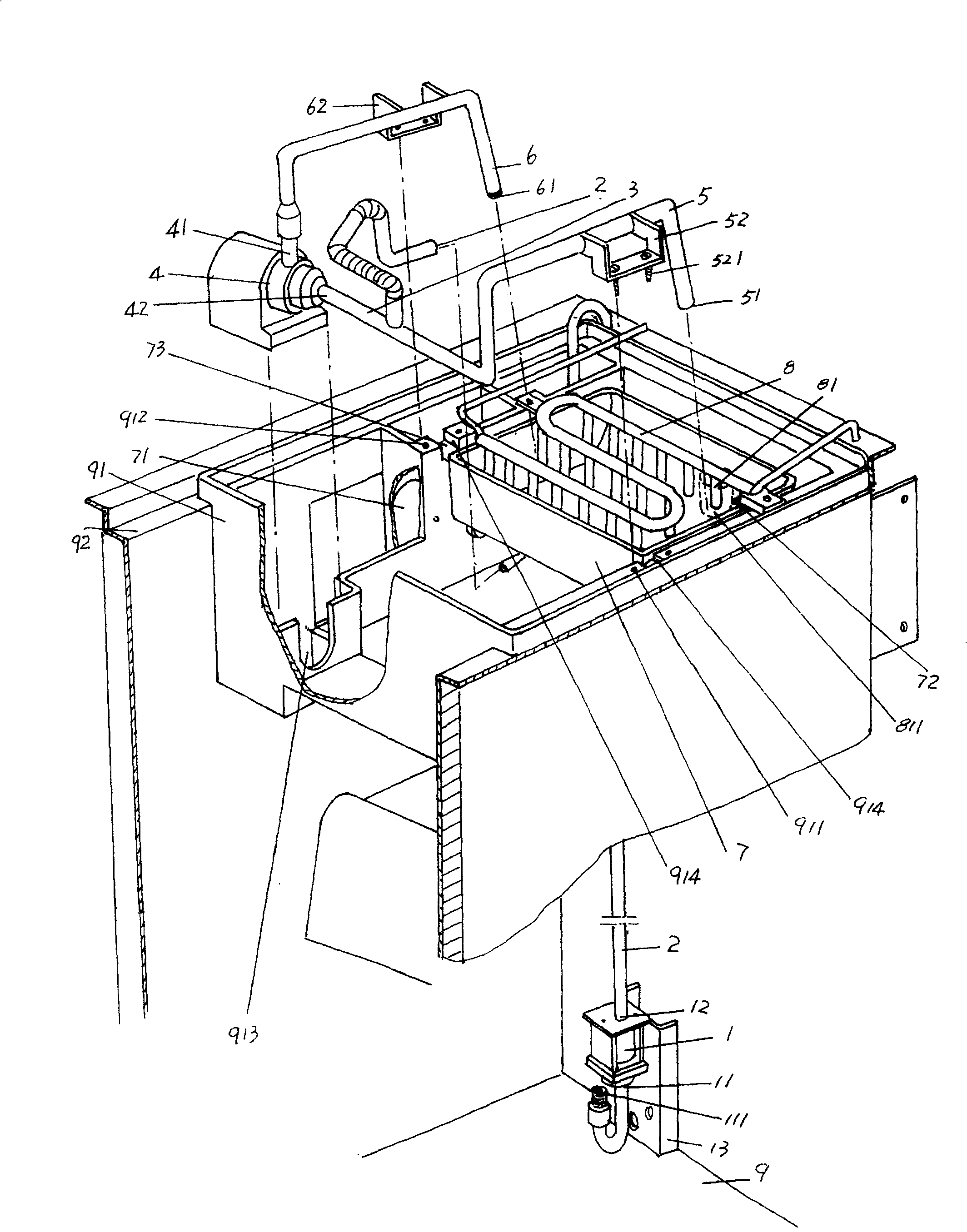 Water circulation mechanism for ice making machine