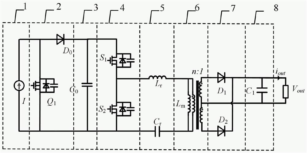 Constant-current-to-constant-voltage conversion topology system and control method thereof