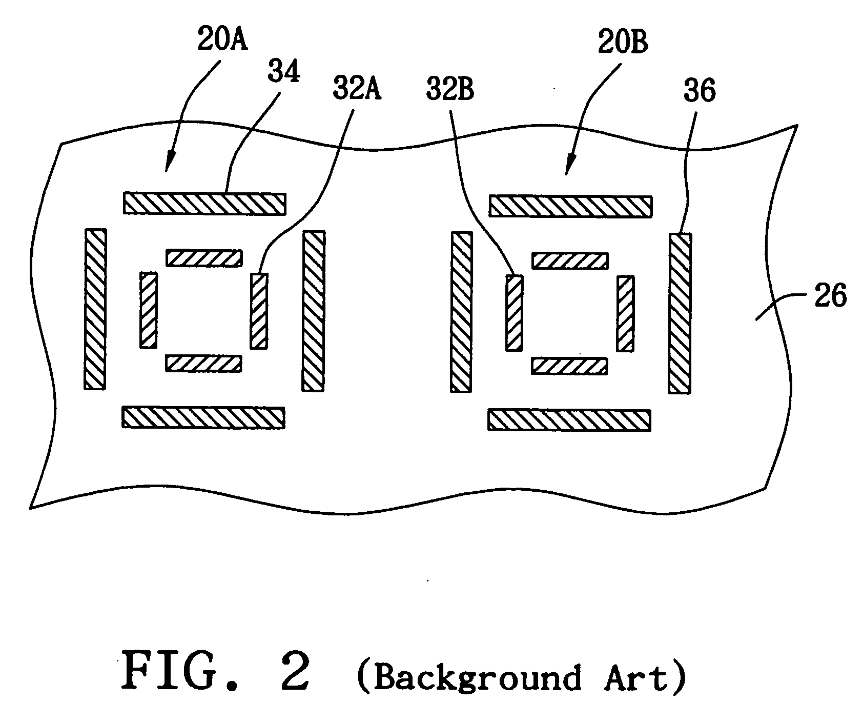 Overlay mark for aligning different layers on a semiconductor wafer