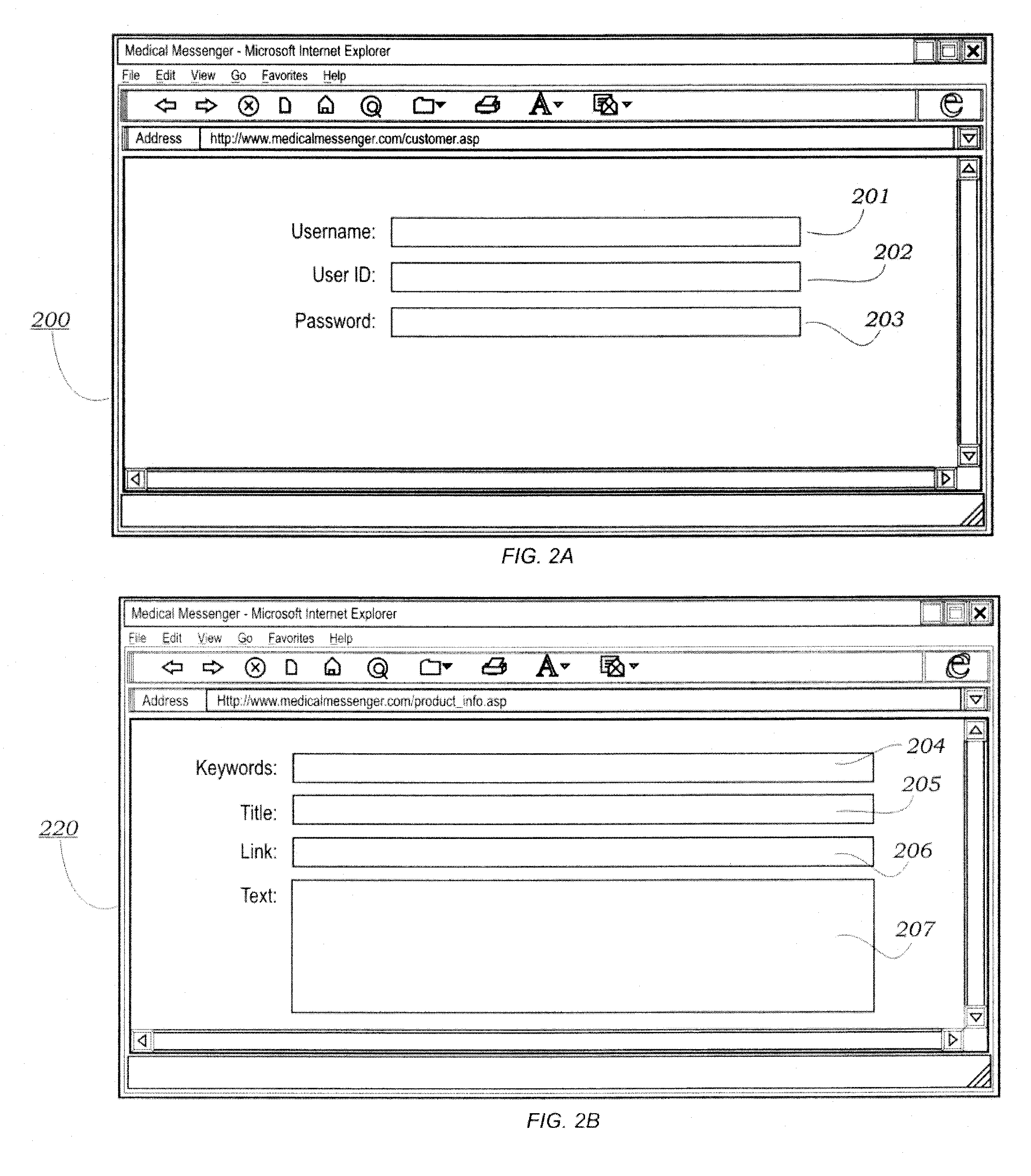 Internet browser based electronic medical record database management system and method