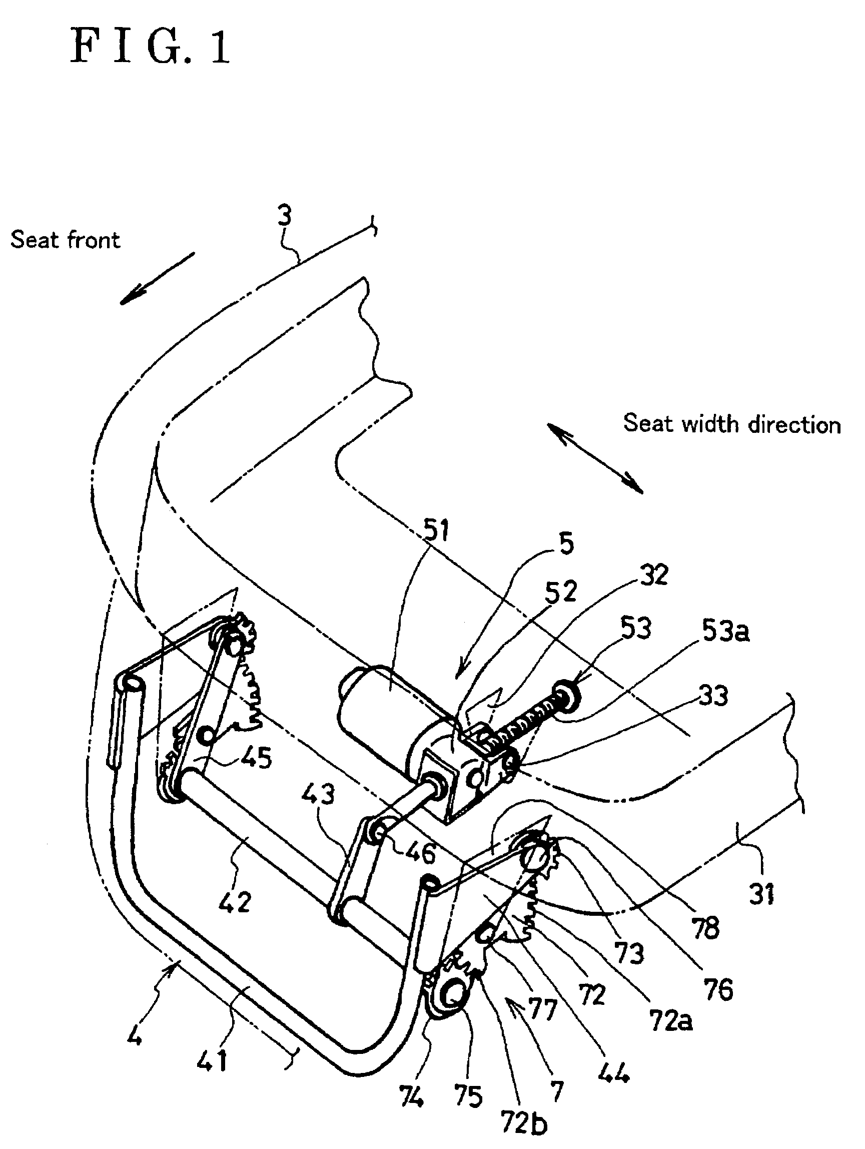 Seat apparatus for vehicle