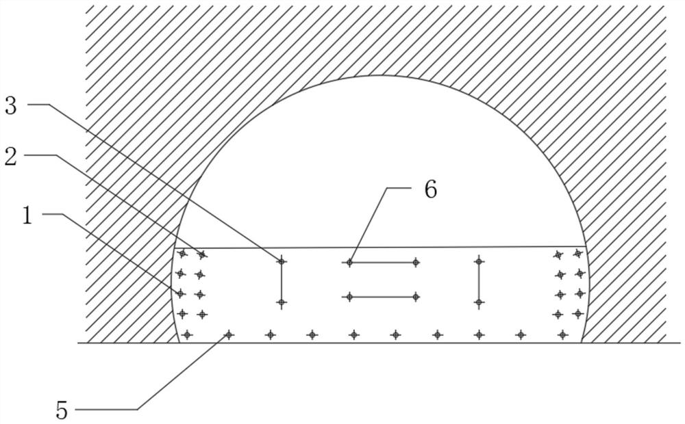 Rapid construction smooth blasting method for half-section micro-step