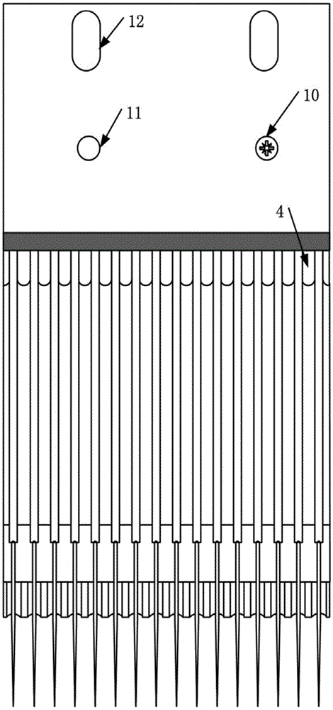 Jacquard electronic needle block for integrated warp knitting machine