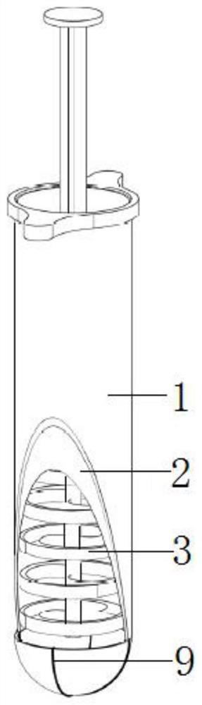 Airbag and interlaced elastic plate mixed hemostatic structure and hemostatic device