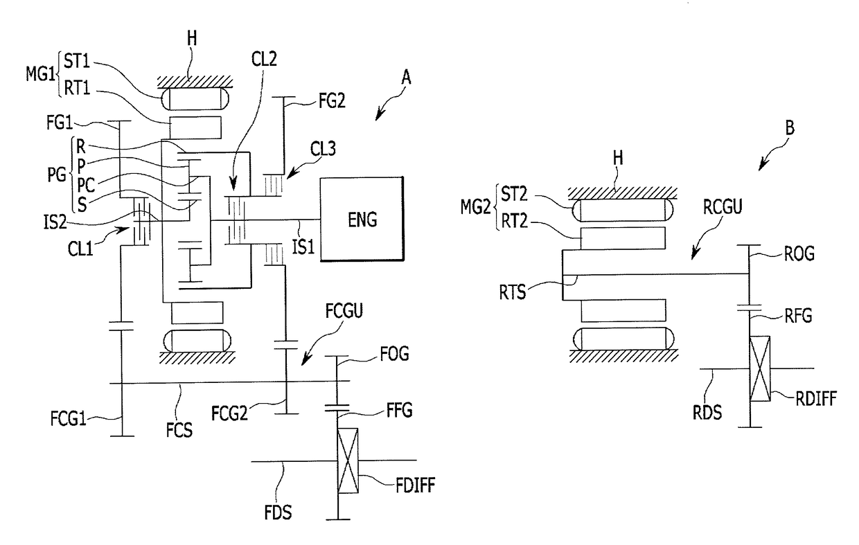 Four wheel drive power transmission system of hybrid electric vehicle