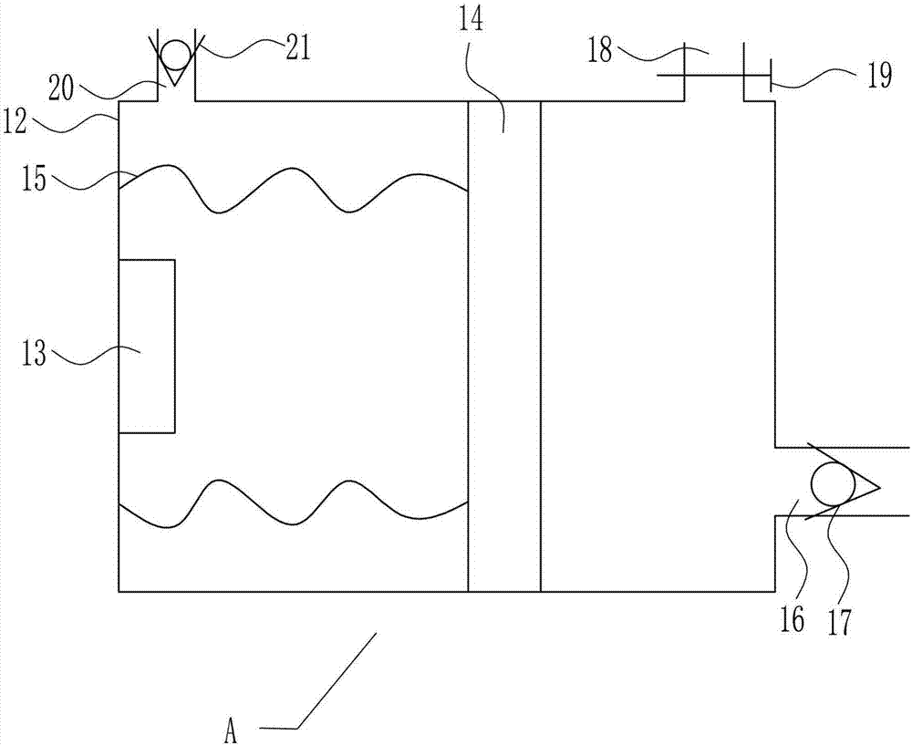 Extracting device for water bodies with different depths and production and use methods of extracting device