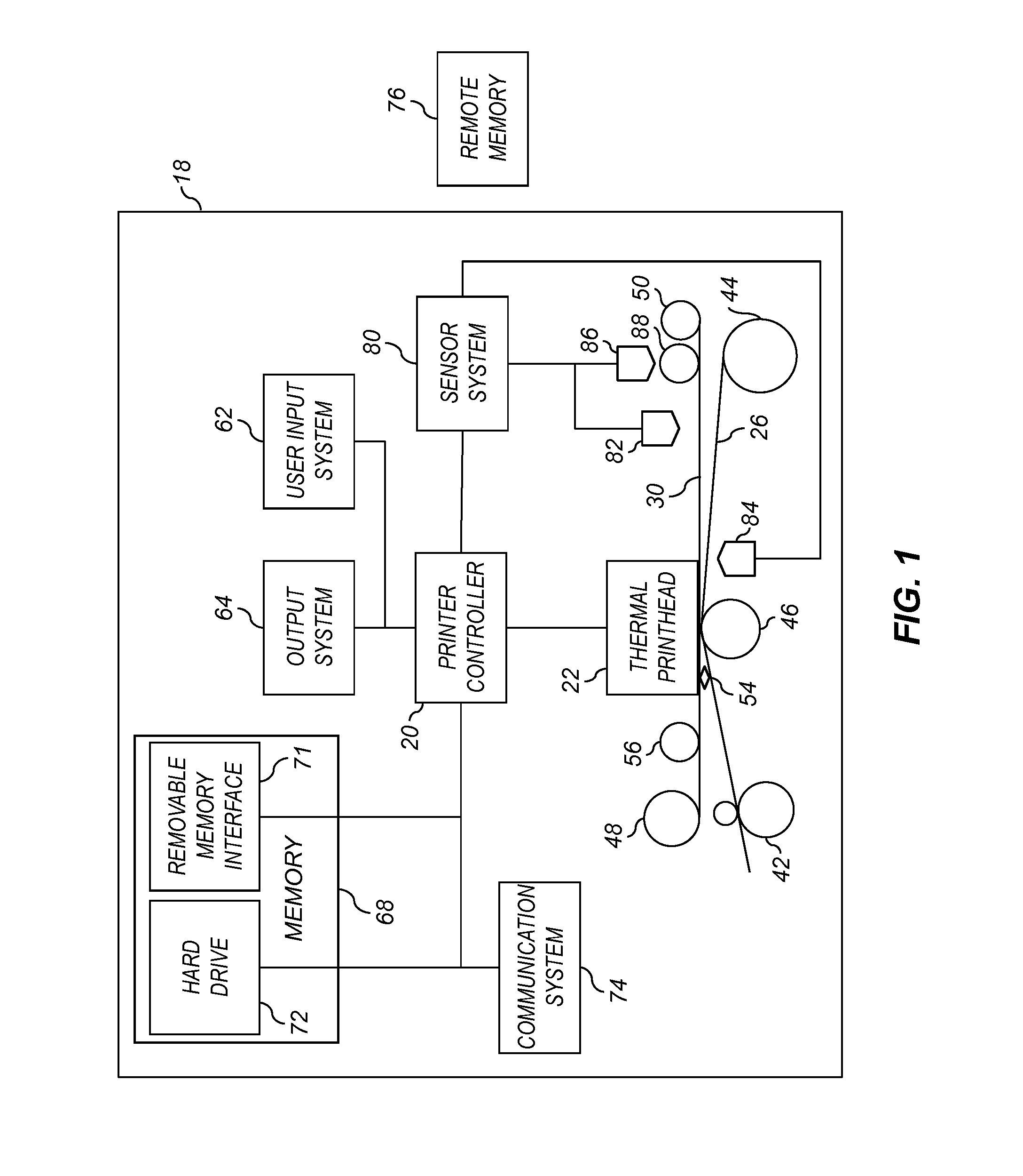 Roll-fed duplex thermal printing system