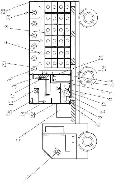 Transport vehicle capable of keeping aquatic products alive without water and transport method