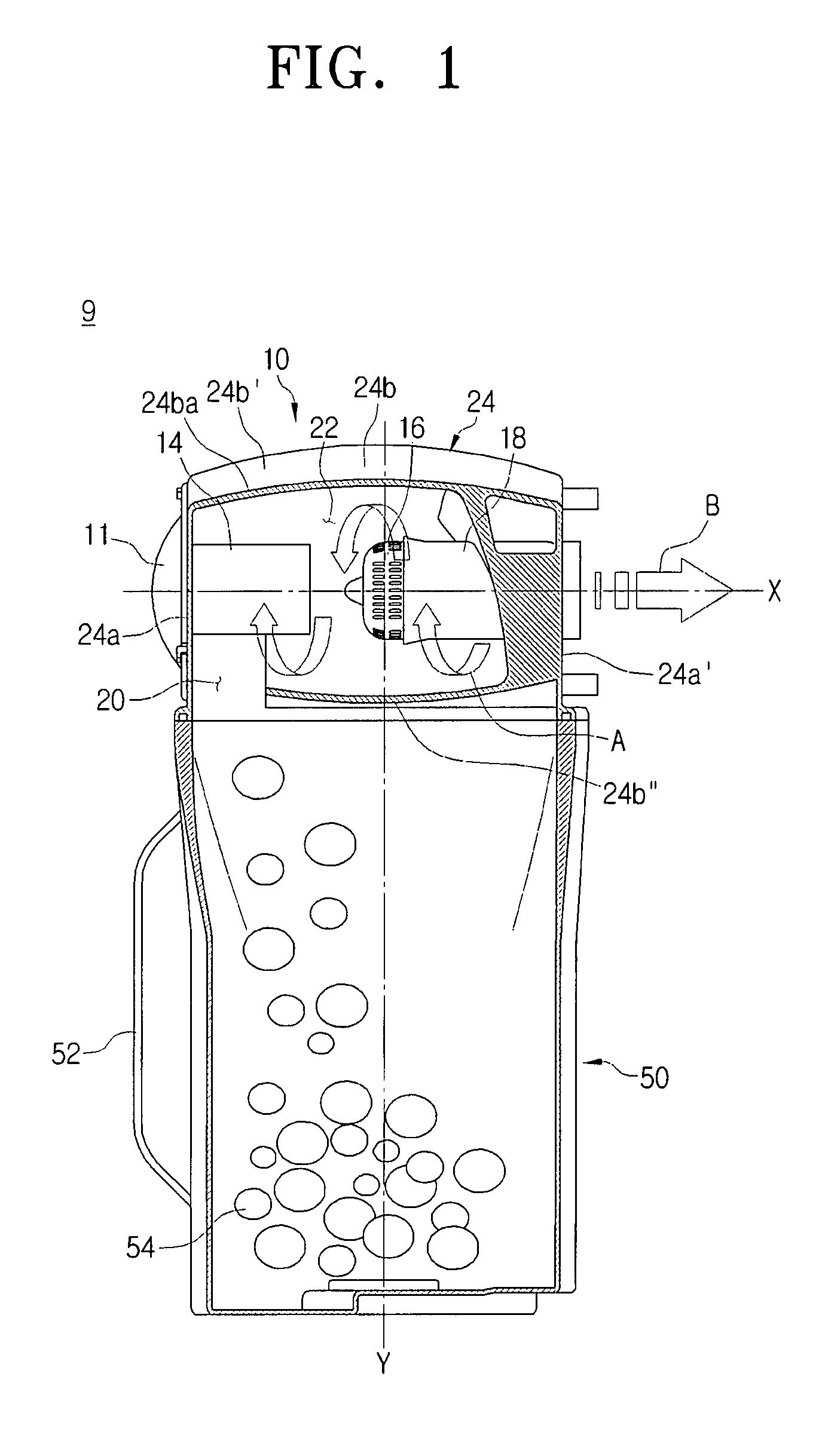 Cyclone dust-separating apparatus of vacuum cleaner