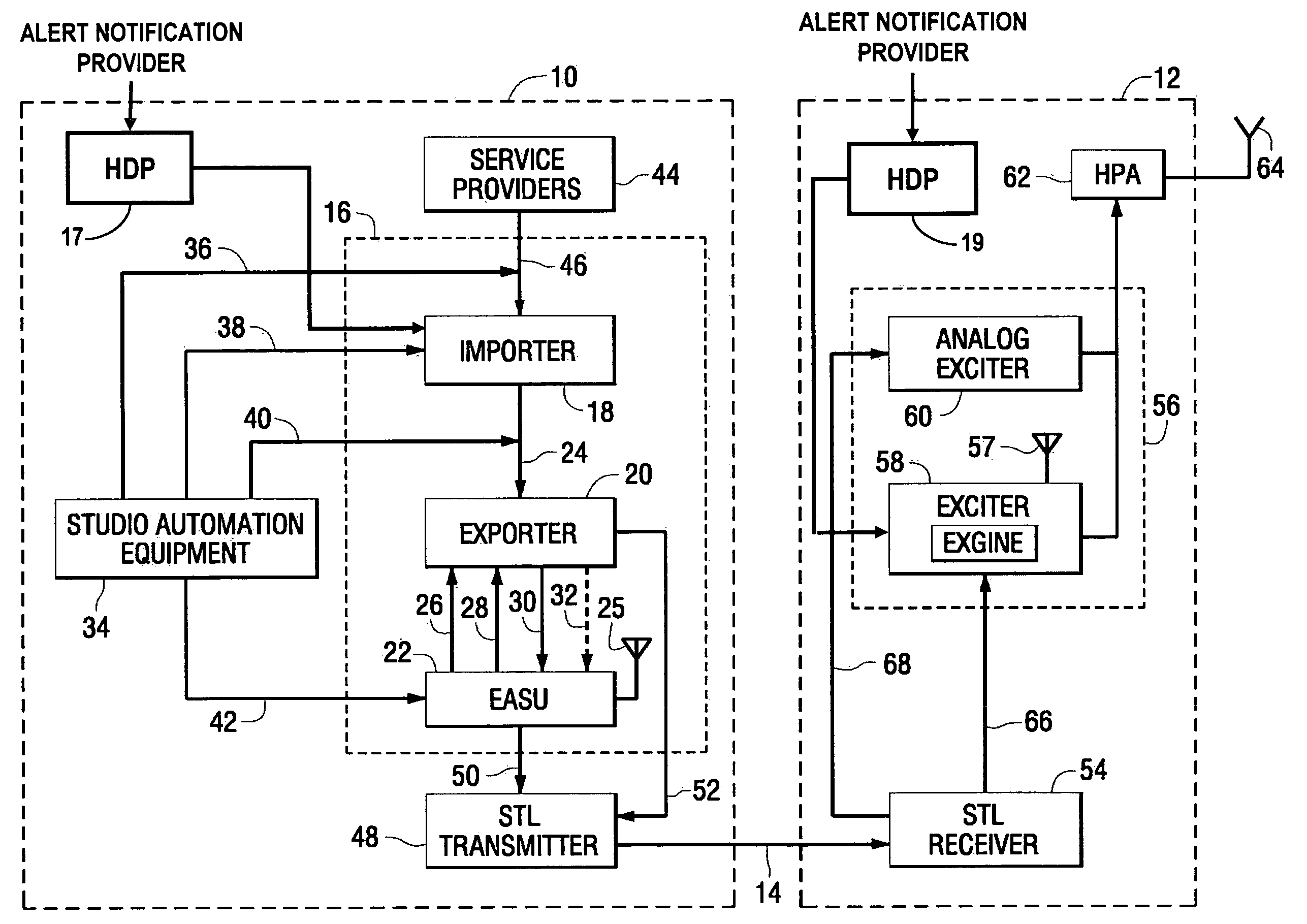 Systems and methods for rendering alert information for digital radio broadcast, and active digital radio broadcast receiver