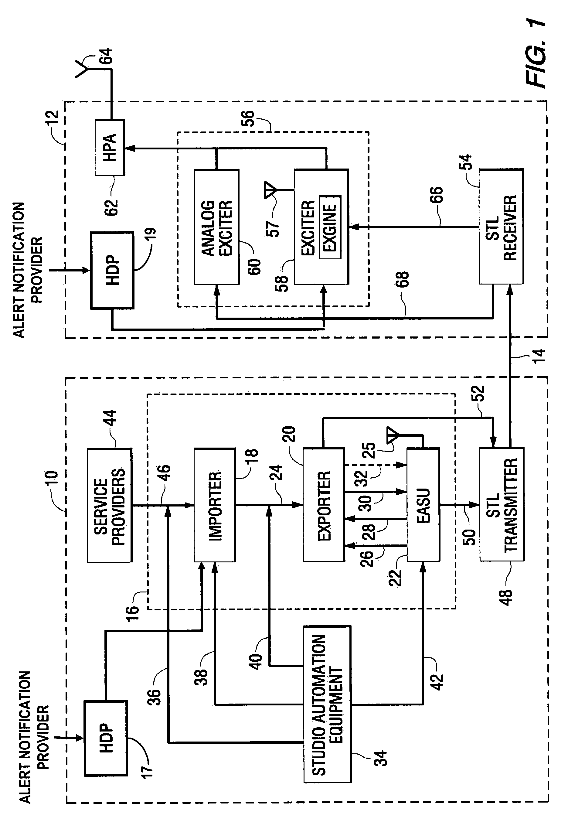 Systems and methods for rendering alert information for digital radio broadcast, and active digital radio broadcast receiver