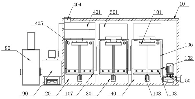 Pretreatment distillation device and method for continuous regeneration of waste lubricating oil