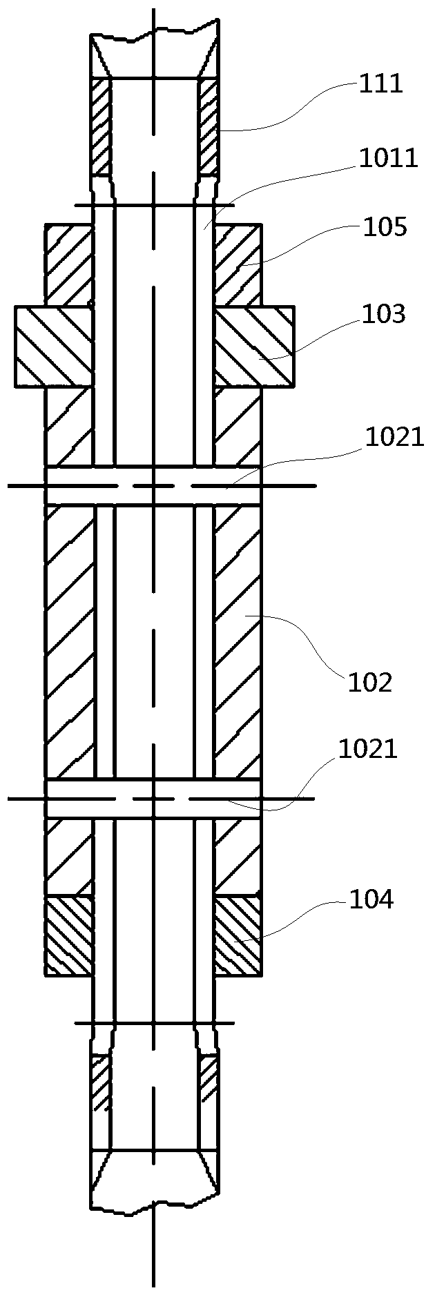 Single-rod type bone transport device