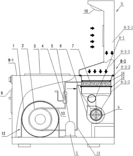 Integrated gas stove combined with air energy water heater and range hood