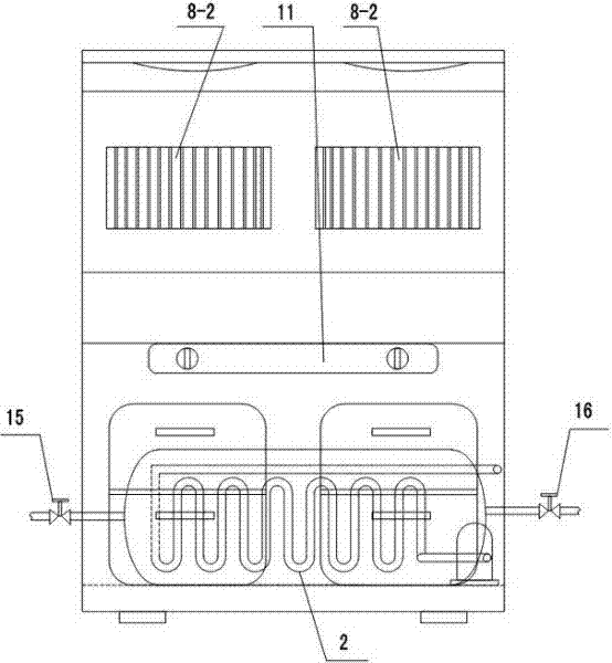 Integrated gas stove combined with air energy water heater and range hood