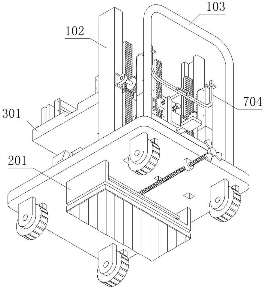 A workpiece transfer device with braking function