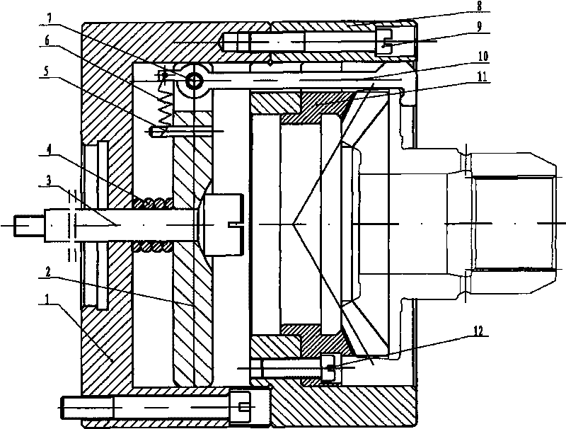 Bevel positioning lathe fixture for precision forging bevel gear