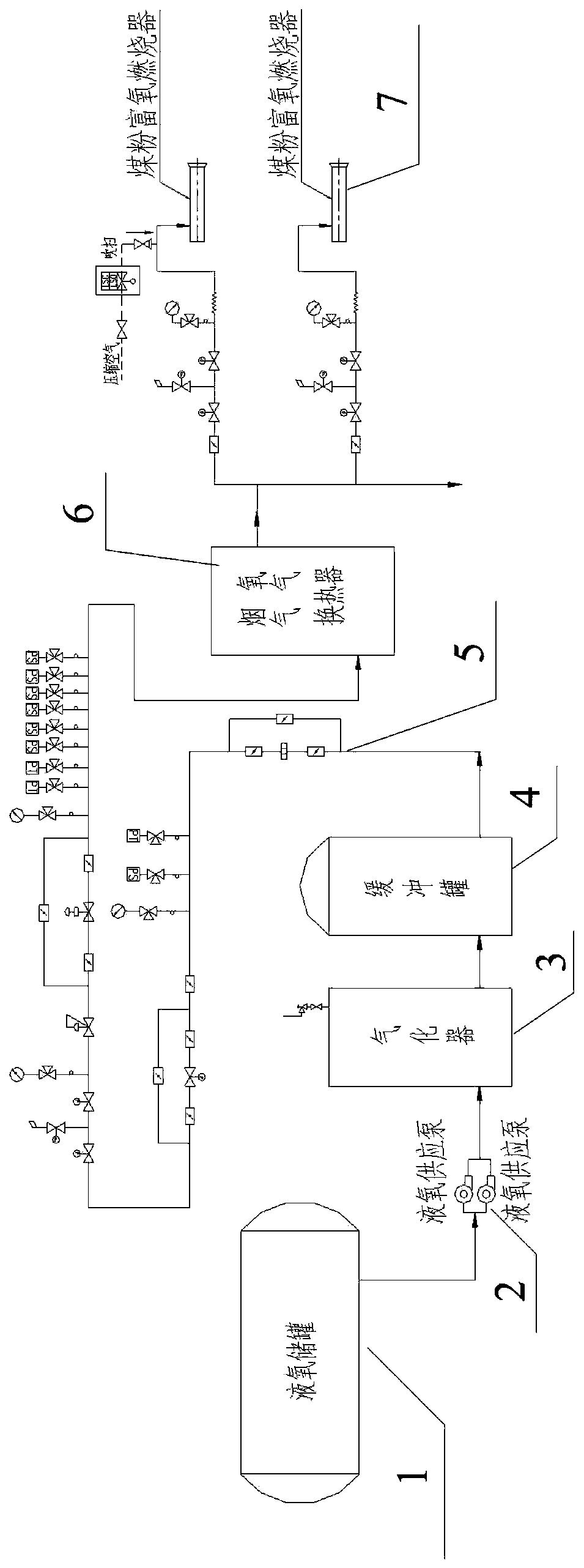 Pulverized coal oxygen-enriched burner meeting requirements of set deep peak load regulation, and system thereof