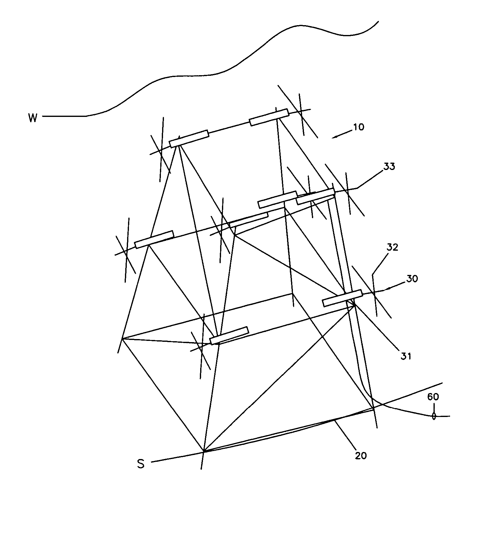 Offshore power generator with current, wave or alternative generators