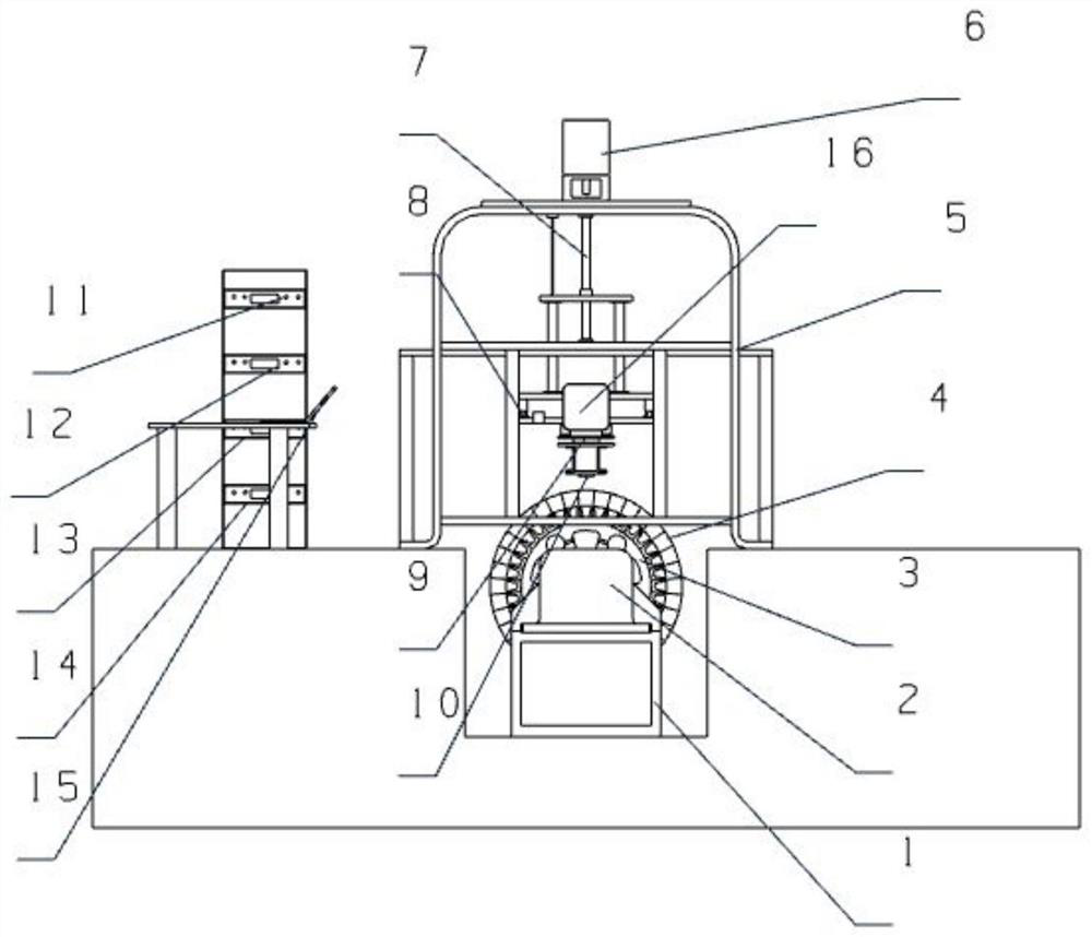 Three-dimensional electric suspension multi-physical-field parameter testing system