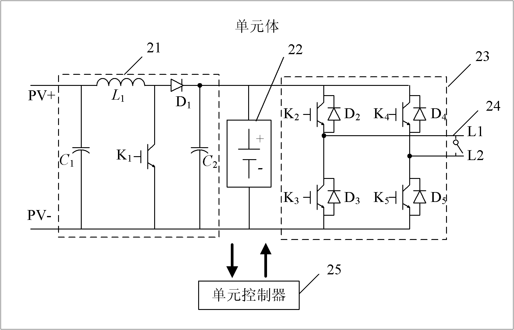 Photovoltaic grid-connected inverter and control method