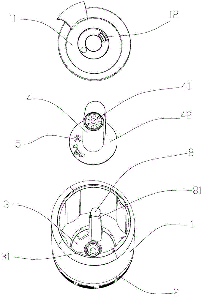 Top water adding-type humidifier with water level control device