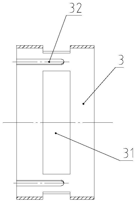 Combination device for realizing low-nitrogen short-flame combustion of diesel burner and control method