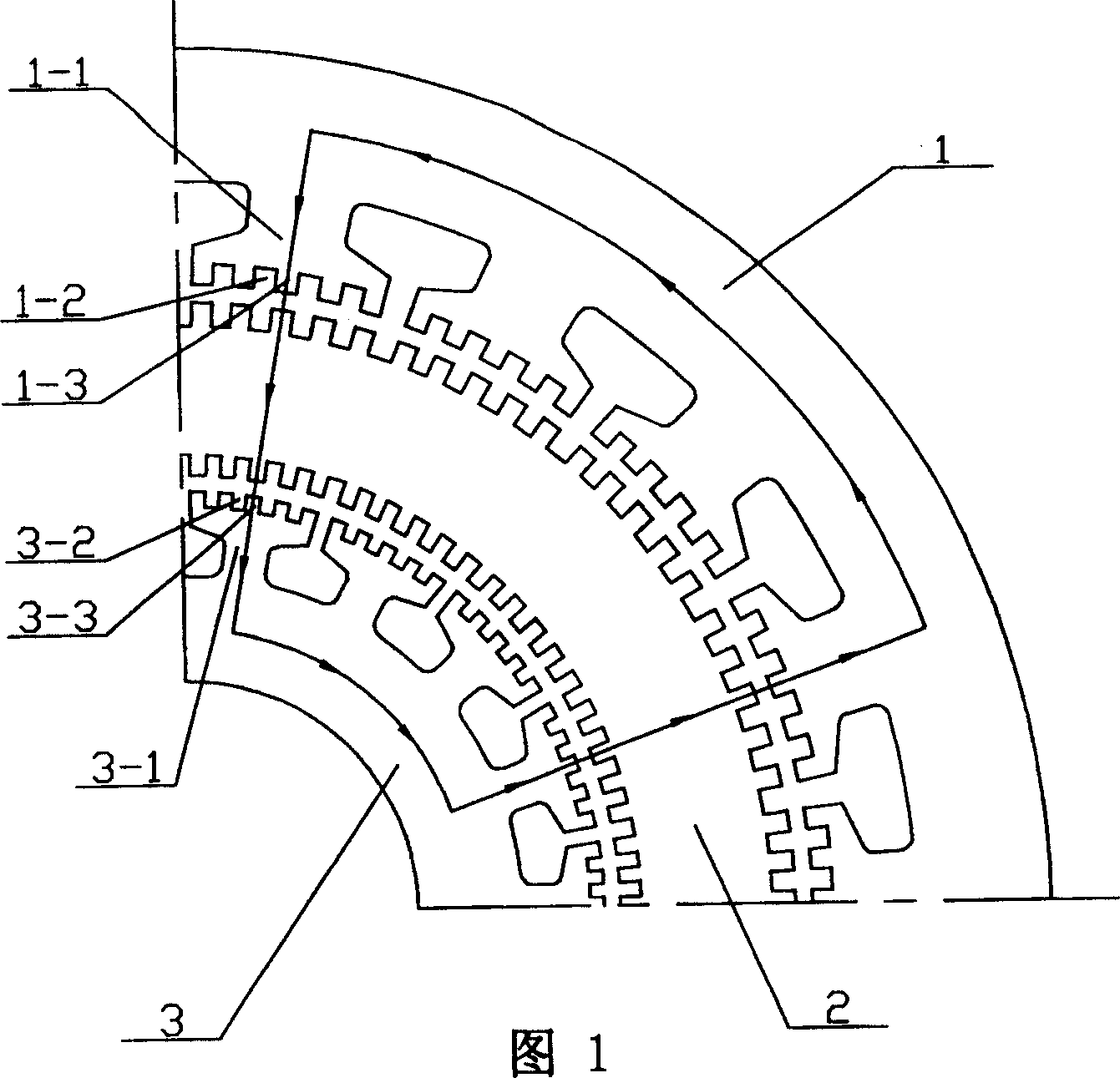 Direct driving permanent magnet type magnetic resistance motor