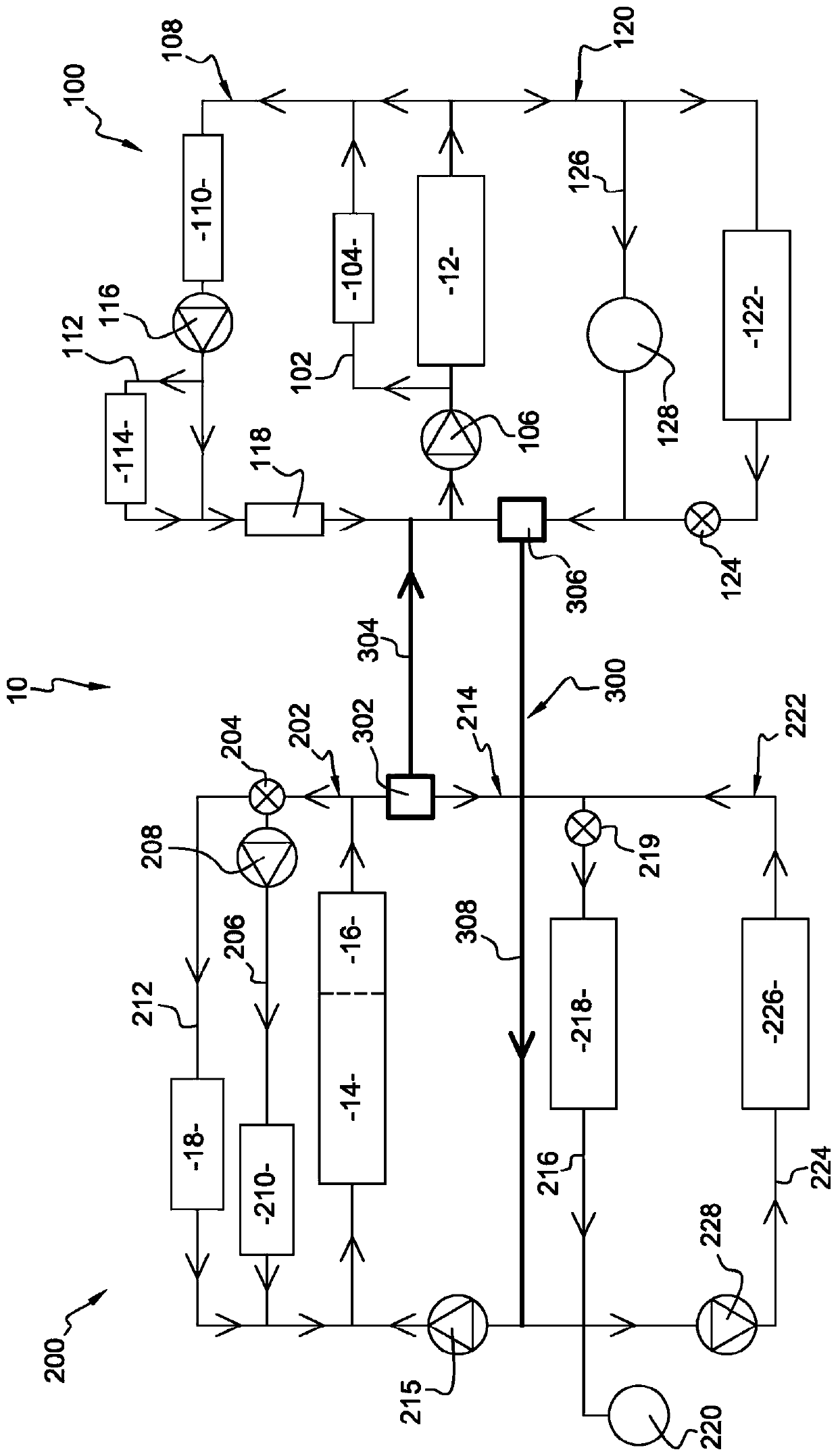 Method for operating cooling system for hybrid electric vehicle comprising liquid coolant transfer circuit