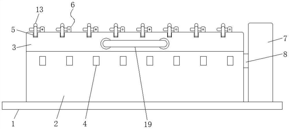 Wire fixing frame for computer host