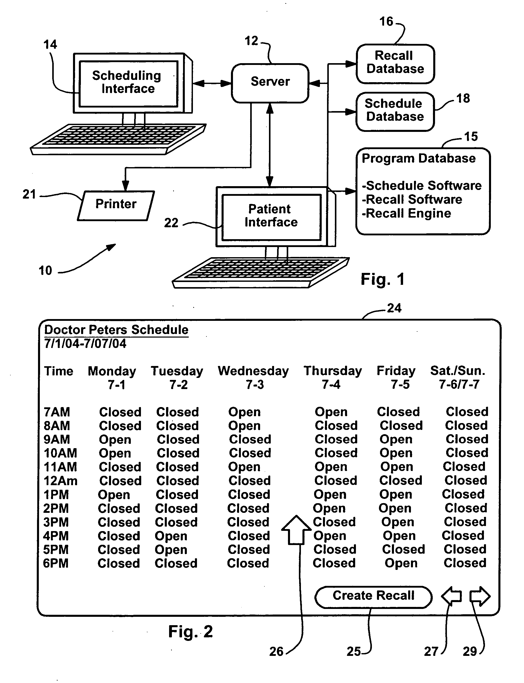 Smart appointment recall method and apparatus