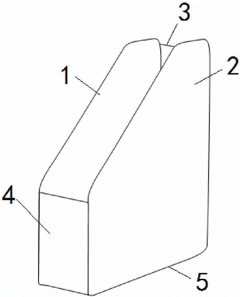 A file rack with cursor index and dividers