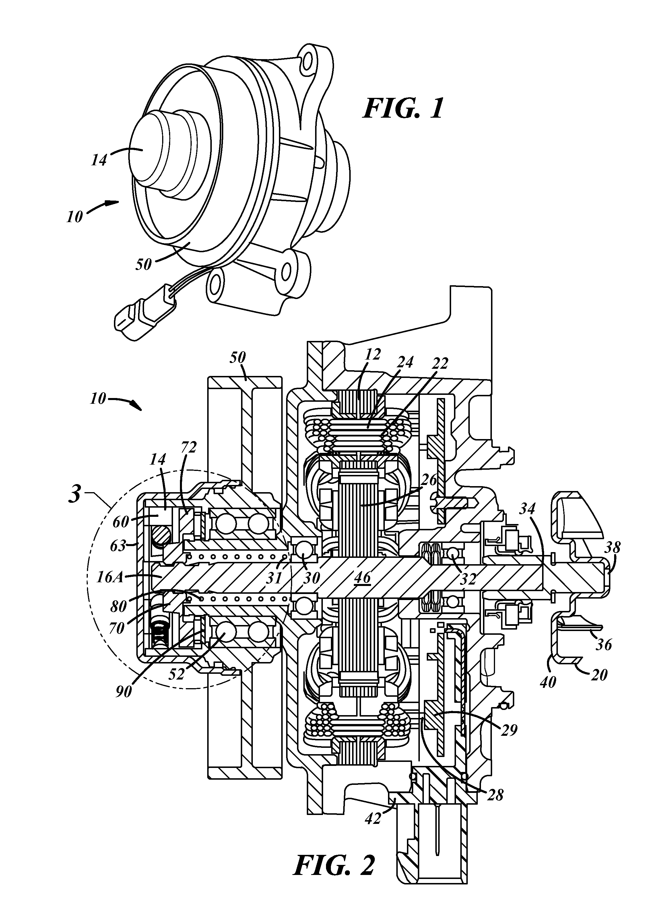 Dual mode cooling pump with over-running clutch