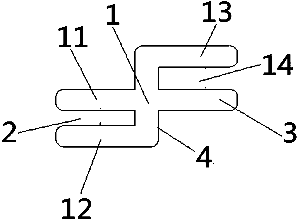 Sectional material locating tool used for ship