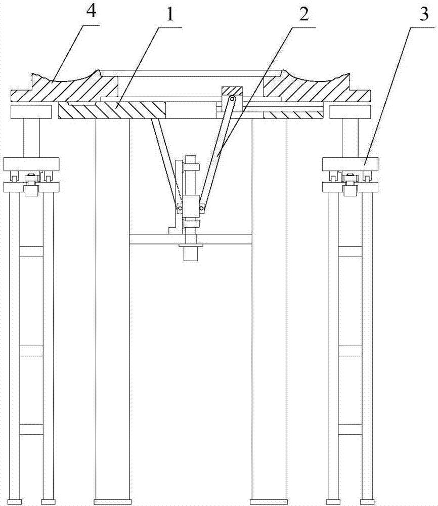 Tire mold side plate automatic centering and reordering device and reordering method