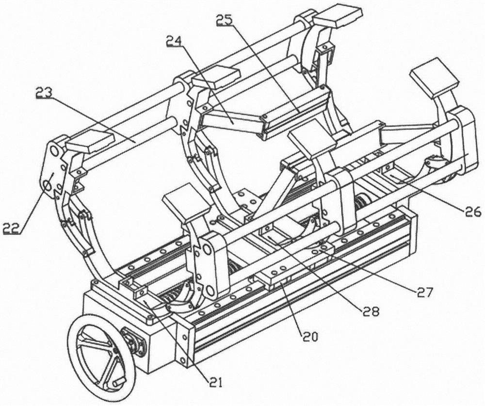 Flexible positioning device and method for slender guide pipe welding structure