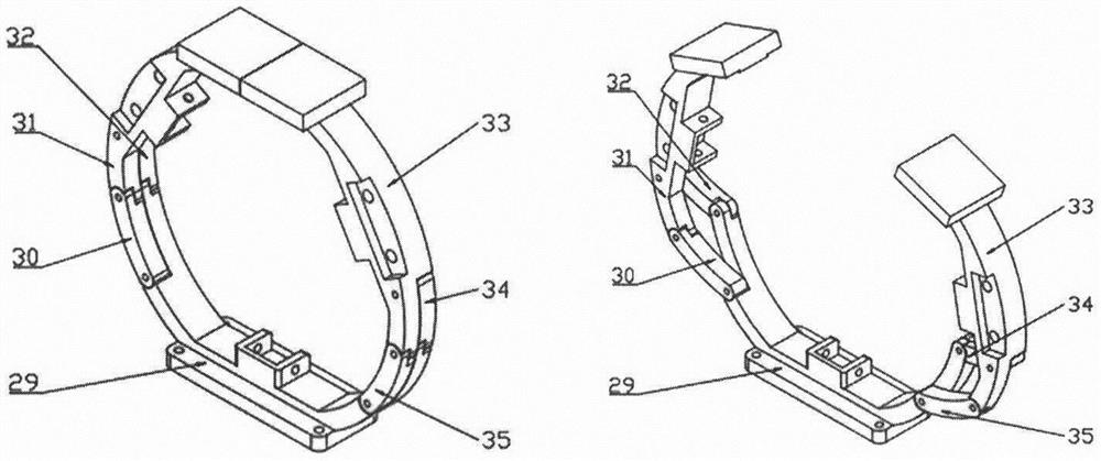 Flexible positioning device and method for slender guide pipe welding structure