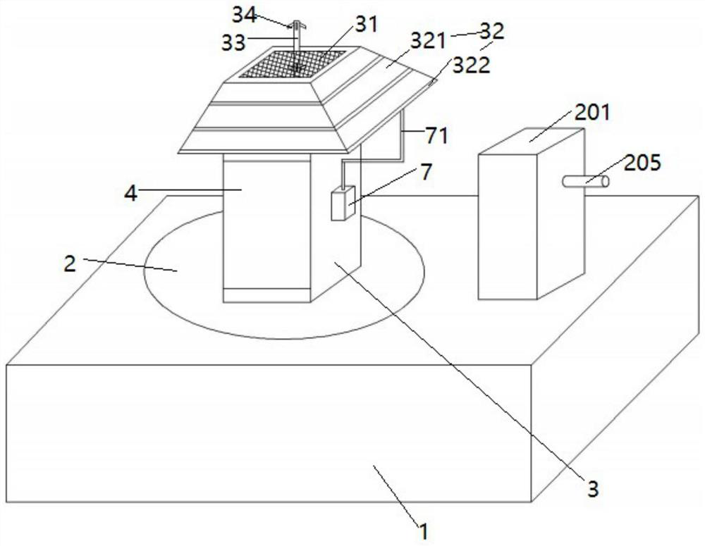 Rainwater collection and purification device and method