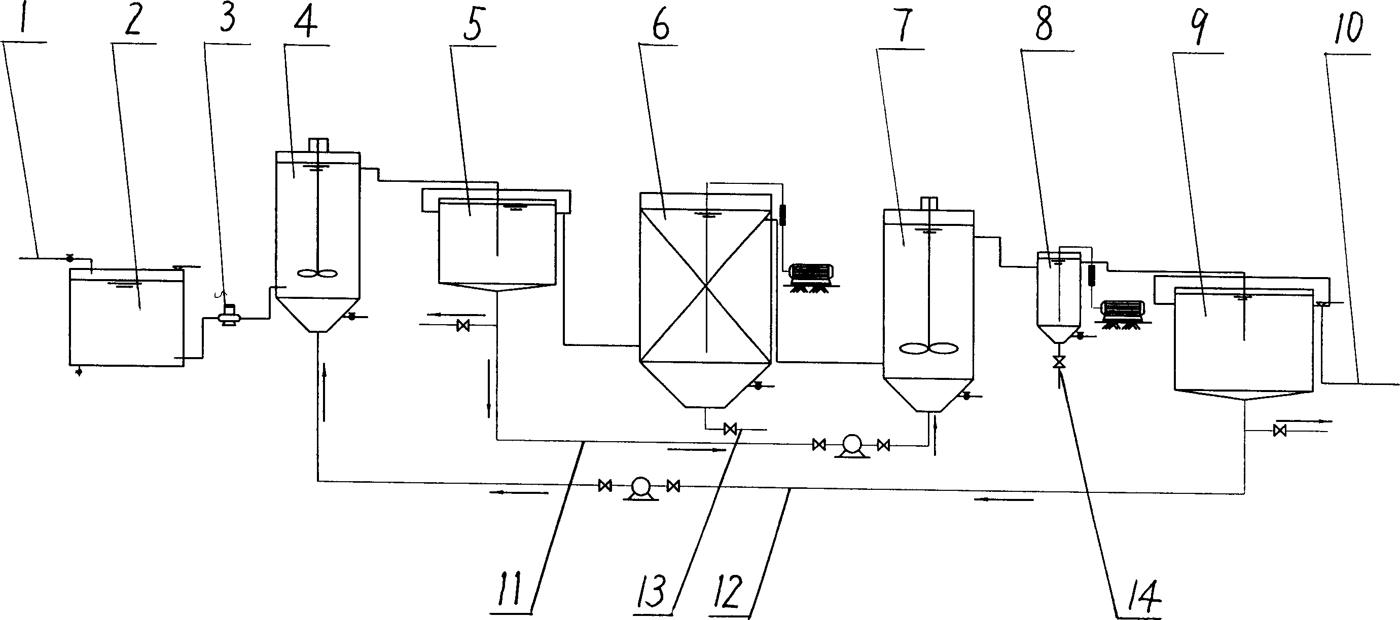 AZNdenitrification phosphorus oliminating sewage treatment method and device